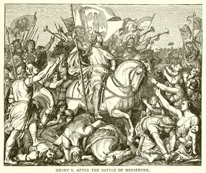 Hendrik I na de slag bij Merseburg