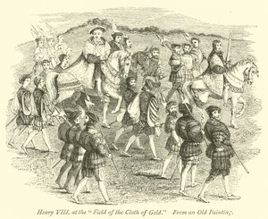 Hendrik VIII op het Veld van het Gouden Laken door English School
