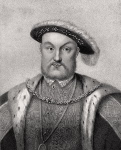 Henry VIII, gegraveerd door Bocquet, uit 