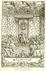 Hendrik VIII in het Parlement