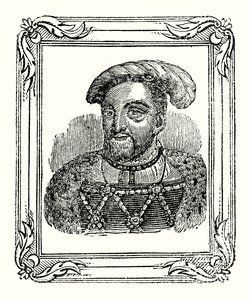 Hendrik VIII werd geboren in 1490, gekroond in 1509, stierf in 1547 door English School