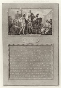 Hendrik en Lodewijk begeleiden de paus naar het kasteel van Torci door English School