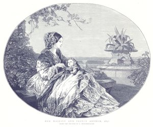 Hare Majesteit en Prins Arthur, 1850