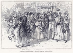Hare Majesteit in Brighton in 1832 door English School