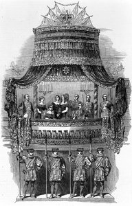 Het Staatsbezoek van Hare Majesteit aan de Koninklijke Italiaanse Opera, Covent Garden, 1848