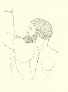 Hercules, vol waardigheid, kracht en moed, vernietigt kalm de Stymphalides