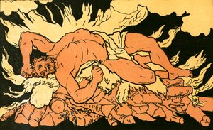 Hercules op de berg Oeta