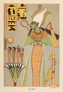 Herodotus: Osiris (kleur litho) door English School