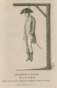 Hiëroglief van Kolonel George Hanger door English School