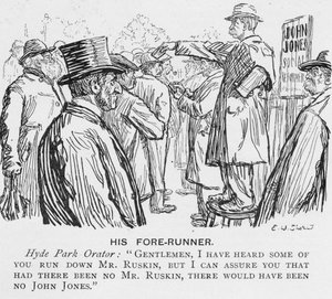 His Fore-Runner, illustratie uit The King, 25 mei 1901 door English School
