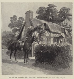 Zijn goede fee, door Mary Elizabeth Braddon (gravure) door English School