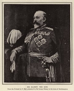 Zijne Majesteit de Koning (gravure) door English School