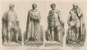 Historische stenen standbeelden