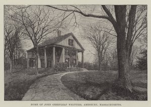 Huis van John Greenleaf Whittier, Amesbury, Massachusetts door English School