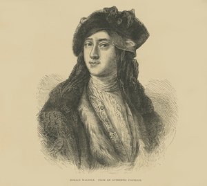 Horatio Walpole van een authentiek portret (gravure)