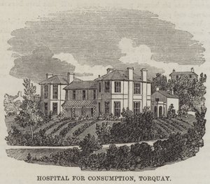 Ziekenhuis voor Longziekten, Torquay (gravure) door English School