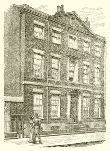 Huis in Rodney Street, Liverpool, waar Mr. Gladstone werd geboren