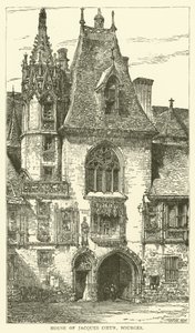 Huis van Jacques Coeur, Bourges (gravure)