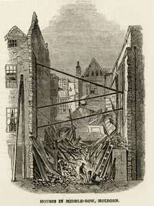 Huizen in Middle-Row Holborn door English School