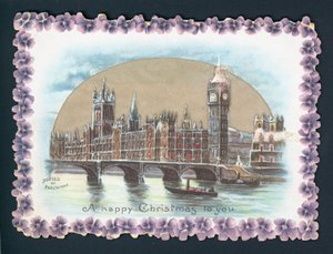 Houses of Parliament in de winter door English School
