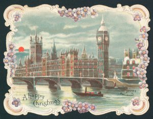 Houses of Parliament in de winter door English School