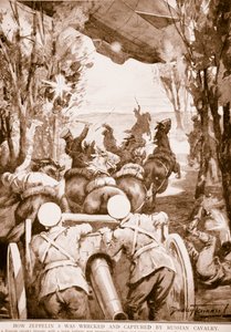 Hoe Zeppelin 5 werd verwoest en gevangen door Russische cavalerie door English School