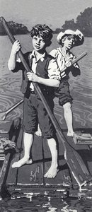 Huckleberry Finn en Tom Sawyer door English School