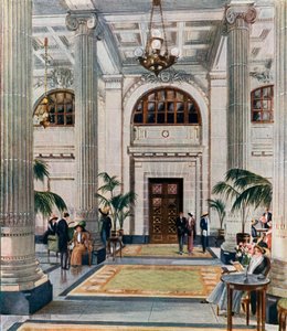 Hypostyle Hal van het New Midland Adelphi Hotel, Liverpool door English School