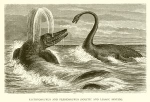 Ichthyosaurus en Plesiosaurus, Oolitisch en Liassisch systeem door English School