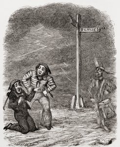 Illustratie na George Cruikshank voor het gedicht 