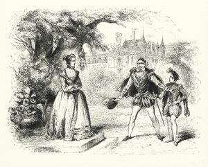 Illustratie voor Les Huguenots door Giacomo Meyerbeer (gravure)