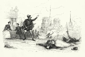 Illustratie voor Les Huguenots door Giacomo Meyerbeer (gravure) door English School