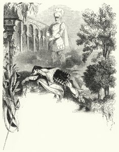 Illustratie voor Mozarts opera Don Giovanni (gravure) door English School