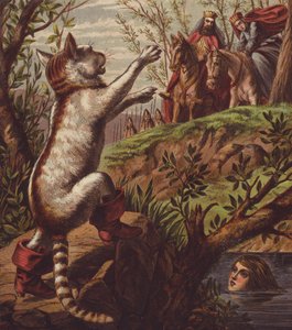 Illustratie voor De gelaarsde kat door English School