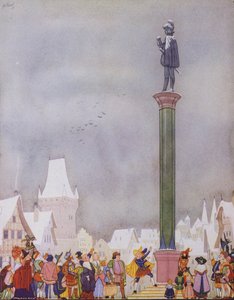 Illustratie voor De Gelukkige Prins door Oscar Wilde
