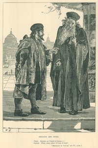 Illustratie voor De Koopman van Venetië door English School