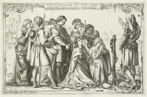 Illustratie voor De Pelgrimsreis van John Bunyan door English School