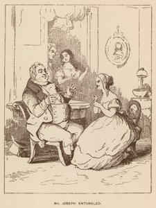 Illustratie voor Vanity Fair door Thackeray door English School