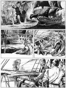 Illustratie voor Westward Ho! door Charles Kingsley