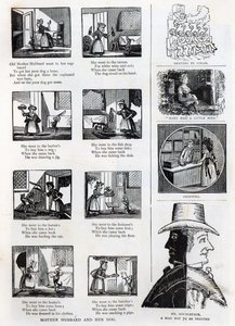 Illustraties uit Grootvaders Prentenboek, c.1875 door English School