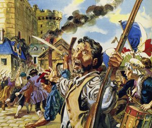 In Parijs begon de Franse Revolutie met de bestorming van de Bastille door English School