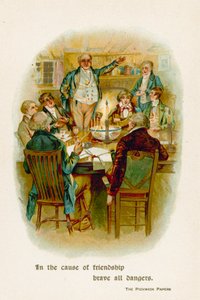 In de naam van vriendschap trotseer alle gevaren. The Pickwick Papers door English School