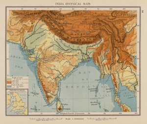 India, Fysieke Kaart