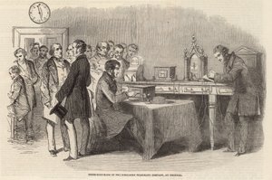 Instrumentenkamer van de Submarine Telegraph Company in Cornhill door English School