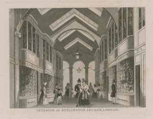 Interieur van Burlington Arcade door English School