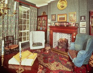 Interieur van No.8 Hammersmith Terrace, gebouwd ca. 1735