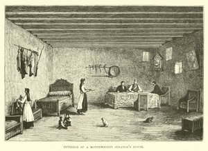 Interieur van een Montenegrijns senatorhuis door English School