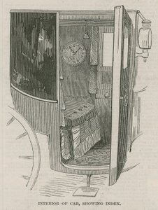 Interieur van een cab door English School