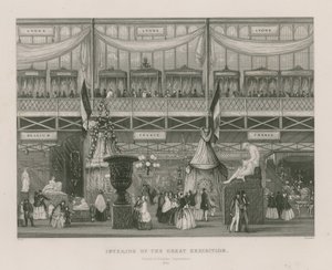 Interieur van de Grote Tentoonstelling, 1851, Franse en Belgische Afdeling door English School