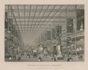 Interieur van de Grote Tentoonstelling, 1851, vanuit het Transept kijkend naar het westen